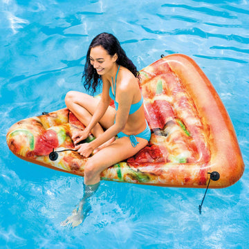 Intex Giant Inflatable Pizza Slice Float Mat For Lake, Beach, Or Swimming Pool