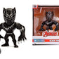 Jada Toys Metalfigs Marvel Avengers Black Panther 100% Die-Cast Metal Collectible Figure, 4', Black