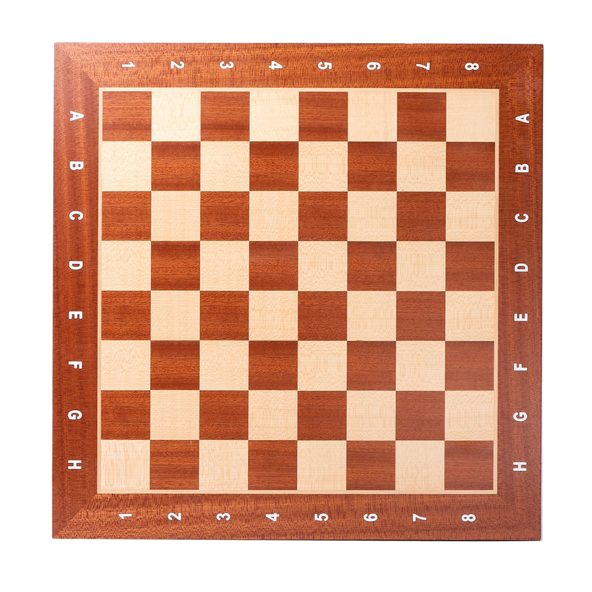 GSE Games & Sports Expert Professional Tournament Chess Board Only  Sapele & Maple Inlaid Chessboard  Portable Chess Board for Beginners  Kids  mature-themeds (Medium: 15.75 / Square: 1.57 Brown)