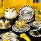 Umigy 96 Pcs One Happy Dude Birthday Party Decorations One Happy Dude Party Tableware Smile Face Party Supplies for 24 Guests Sm