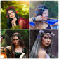 FRESHME Cosplay Accessories Soft Fairy Ears - 2 Pairs Blue Elf Ears Costume Makeup Renaissance Cosplay Dress Up Halloween Access