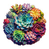 Foyucool Wooden Puzzles For Adults, Unique Puzzles For Adults, Irregular Plant Shaped Wooden Jigsaw Puzzles, Creative Birthday G