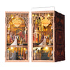 Minicity Diy Book Nook Kit For Adults, 3D Wooden Puzzle Bookend Bookshelf Insert Decor With Led Light And Dust Cover (Phantom Of