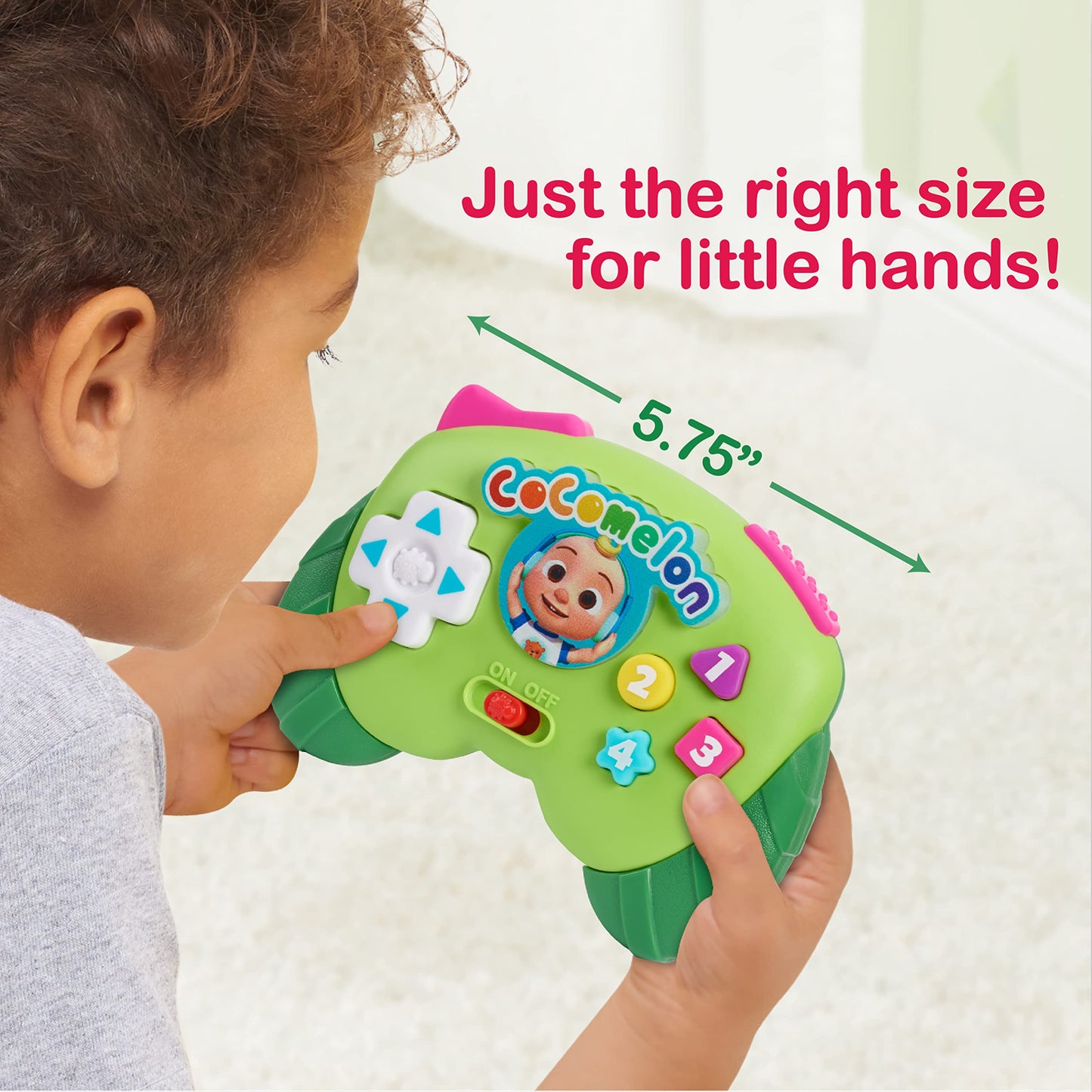 Just Play CoComelon Lots to Learn Game Controller, Multicolor, Small, Plastic, Model 96194, Educational Toy for Ages 18 Months+