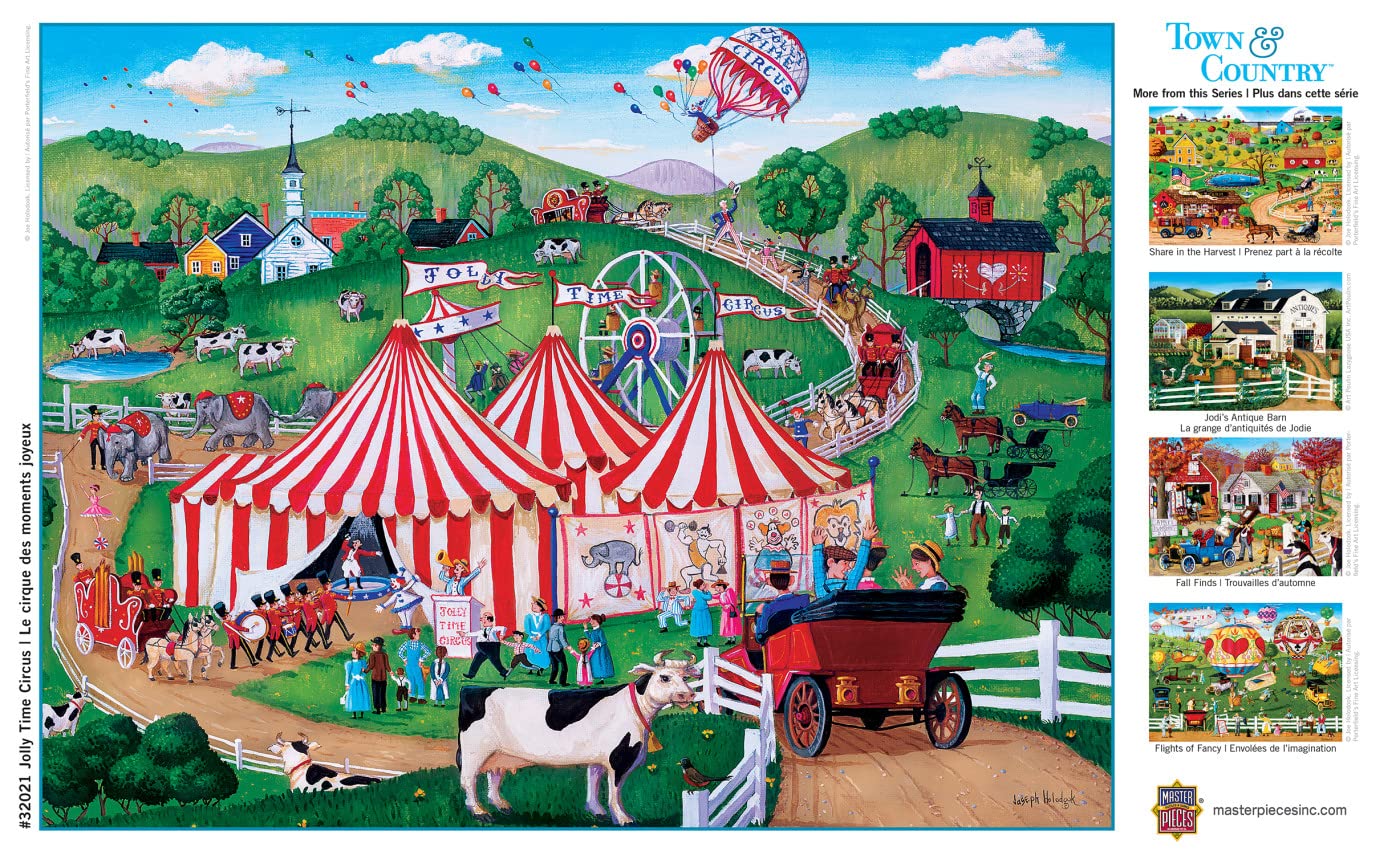 Masterpieces 300 Piece Ez Grip Jigsaw Puzzle - Jolly Time Circus - 18'X24'