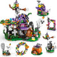 Qesfir Haunted House Building Blocks Set - Christmas Building Toys Kit For Kids Halloween Displayable Model Thanksgiving Gift Fo
