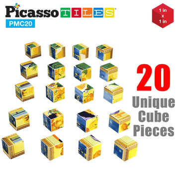Picassotiles 1    Magnetic Puzzle Building Cubes Blocks For Kids, Van Gogh Puzzle, Mona Lisa Hand Puzzle, Kids Toys 3+ Year Old