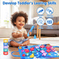Montessori Toys For 1 Year Old: Cloth Fishing Game Baby Toys 6-12 12-18 Months With Stacking Cups - Sorting Learning Toddler Toy
