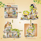 Street View Coffee Shop Mini Building Blocks, Moc Creative Building Toys Cute Animals Building Set For Girls 6-12, Simulation Ar