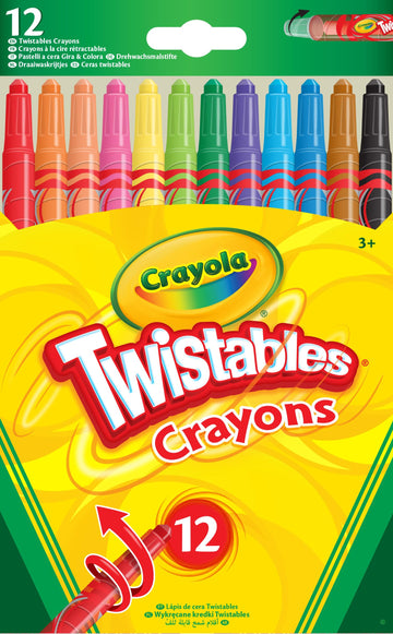 CRAYOLA CrayolaTwistables Crayons, Pack of 12 - Multicolour