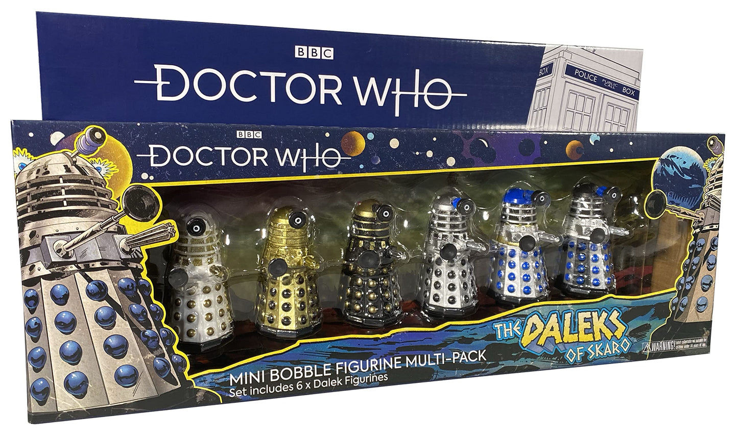 Doctor Who Daleks Of Skaro Bobble Figure 6 Pack