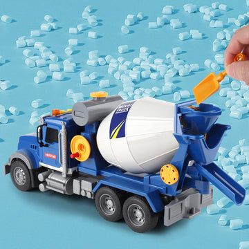 Dwi Dowellin Toddler Trucks Toys for Boys Age 1-3 3-5,Big Cement Mixer Truck with Lights and Sounds,Kids Boy Toys Christmas Birt