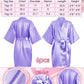 Sintuff 24 Pcs Sleepover Party Supplies For Girls 6 Spa Party Robes 6 Tote Bags 6 Headbands 6 Spa Masks(Size 10,Light Purple)