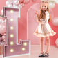 Imprsv Marquee Letters Rose-Gold 3Ft: Rose Gold Party Decor - Light Up Letter L Large 3 Feet Tall - Party Decorations Letter For