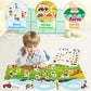 Igetooy Reusable Sticker Books For Toddlers 1-3, Farm Stickers For Kids, Stickers For Toddlers 3+ Ages, Airplane Train Car Travel Essentials Toy For Kids Girls Boys