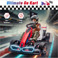 Electric Go Kart With Adjustable Seat, 24V 9Ah Drift Kart With Dual 200W Motors, Crazy Go Cart For Kids Ages 6-12, Licensed Bmw,