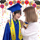 Unittype 4 Pcs Preschool Graduation Gown Cap With Tassel Graduation Stole Stuff Plush Bear Set For Kids Graduation Gifts (Dark B