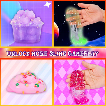 Slime Kit For Girls, Unicorn Slime Kit,Fluffy Slime Making Kit, Diy Slime Making Kits, Kids Slime Creation Kit And Super Birthda
