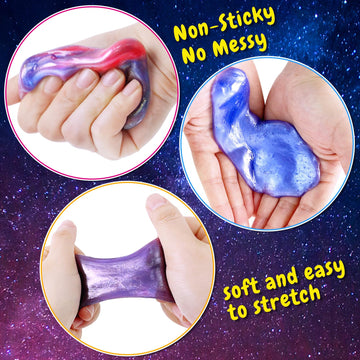 Yopinsand 36 Pack Galaxy Slime Kit, Slime Party Favors For Kids, Stretchy & Non-Sticky Slime Pack, Slime Toy For Boys Girls 5-12