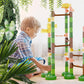 Quercetti Migoga Jungle Marble Run Toy - 110 Piece Set With 12 Colored Marbles And Multi-Start For Simultaneous Launches, Promotes Stem Learning And Building Skills, For Kids Ages 4 Years And Up