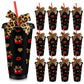 Ferrochef 12 Sets Cherry Cheetah Print Party Supplies