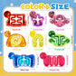 Eerrhhaq 8 Pack Squeeze Fidget Toys - Colorful Sensory Tubes with Maze Bead, Glitter Sequins for Stress Relief and Classroom Prizes