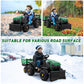 Elemara 24V 3 In 1 Kids Ride On Tractor With Snow Plow, Ride On Toys For Big Kids, 400W Electric Vehicles Car For All Terrain Play, Snow Clearing Tractor Winter For Ages 3+, Max 4.5 Mph, 88Lbs, Green