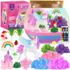 Rofio Unicorn Terrarium Kit for Kids, Unicorn Toys for Girls Age 4 5 6 7 8-12 Year Old, Birthday Gift for Girls, Arts and Crafts