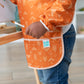 Bumkins Sleeved Smock, Toddler Reusable Waterproof Bib For Girls And Boys Ages 3-5 Years, Long Sleeve Childrens, Kids Paint Apron, Arts, Crafts And Play With Pocket, Soft Fabric, Boho Orange