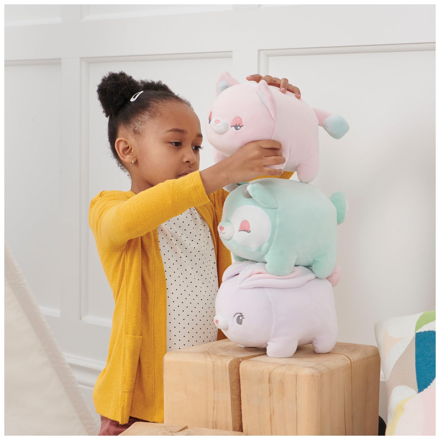 GUND Glow Bops BunBop Bunny - Touch Activated LED Plush Toy, 8”, Bunny, High Quality Materials