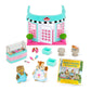 Li’L Woodzeez – Scoops & Sprinkles Ice Cream Shop – 21Pcs Dollhouse Playset – 2 Posable Doll Figures & 1 Storybook Included – Miniature Food & Accessories – Stackable Playset For Kids 3+