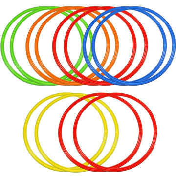 Libima Obstacle Course Ring Set Exercise Hoop Large Hoop Plastic Toys Playground Toys For Gymnastics Practice Party Games Educat