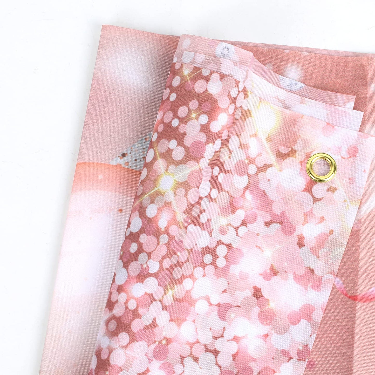 Happy 11Th Birthday Banner Backdrop - 11 Birthday Party Decorations Supplies For Girls Or Boys - Rose Gold 4 X 7Ft