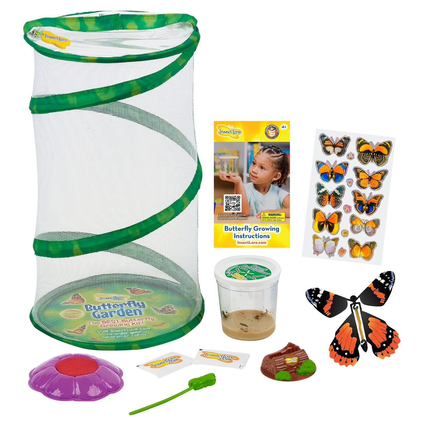 Butterfly Mini Garden Gift Set with Live Cup of Caterpillars  Life Science & STEM Education  Best Birthday Gift, for Boys & Gi