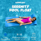 TRC Recreation Foam Swimming Pool Float Mat, 1.5” Thick, Vinyl Coated, Adult Lounger, Bahama Blue, Model 8070026-K