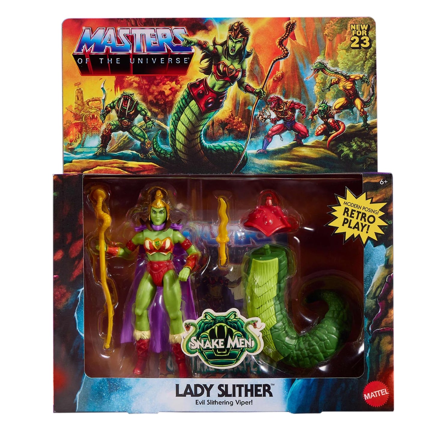 Masters of the Universe Lady Slither Action Figure - Multicolor, Plastic, Model LS-001, Creations Exclusive