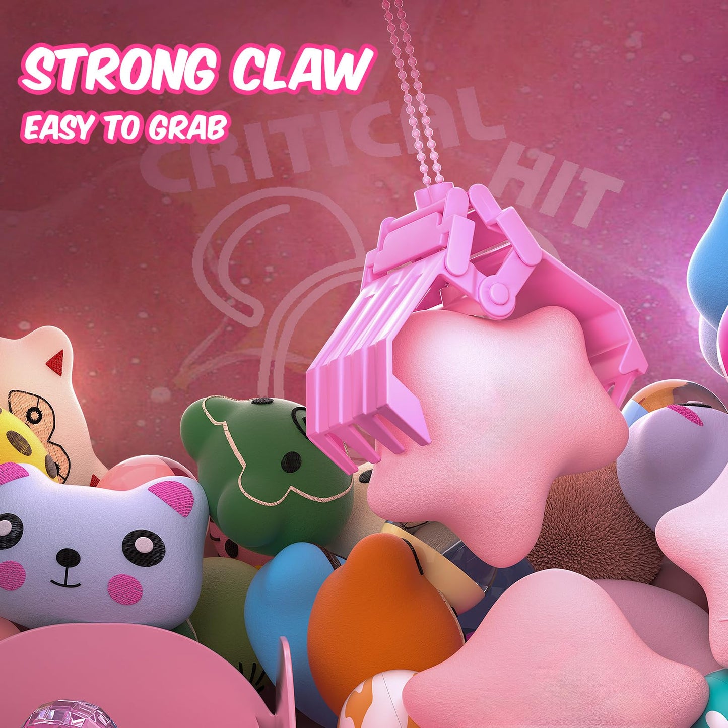Skirfy Claw Machines For Kids,Unicorns Toys For Girls Age 6+,Kids Arcade Games Mini Vending Machine With Squishy Toy Candy Dispe