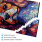 King Charles Cavalier Dogs Lovers Stained Colorful Glass 1000 Pieces Art Painting Wooden Puzzle For Kids Adults, Birthday Mother