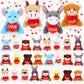 Blueweenly 24 Pcs Valentine‘S Day Gifts Exchange For Classroom Mini Plush Animals With Heart Valentine Small Stuffed Animal Toys Valentines Mini Keychain For Kids Party Favor Rewards Bags Filler