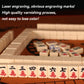 drizzle Travel Mini Mahjong Set - 144 Portable Tiles, Melamine, Pink, with Racks and Panda Bag, 24mm Size