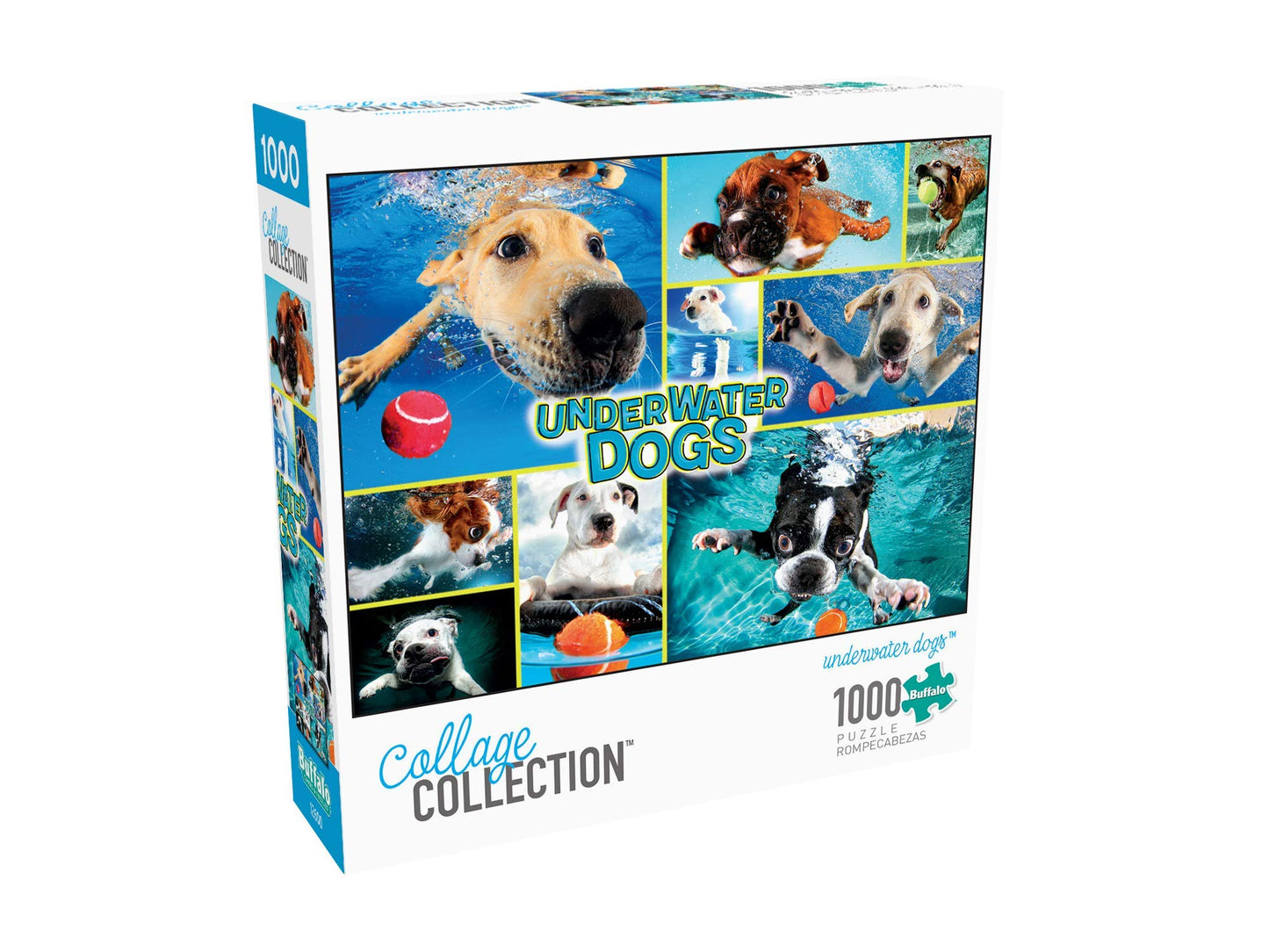 Buffalo Games Underwater Dogs 1000 Piece Jigsaw Puzzle - Multi Color, Paper Material, Model 12603