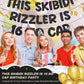 Fulmoon Pre Strung This Skibidi Rizzler Is 16 No Cap Glitter Banner 16th Birthday Party Decorations, Funny Birthday Sign, Party