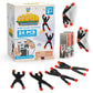 PICK A TOY 24 Sticky Wall Climbing Black Ninjas – Plastic DIY Costume Stickers for Kids' Parties, Easter, Birthdays