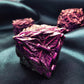 Mjdiceok Dnd Dice Vine Leaf Set Metal Dice 7 Role Playing Dice Polyhedral D&D Solid Dungeons And Dragons Dice (Purple Red)