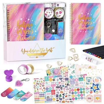 Lortarl Diy Journal Kit - Diy Journal Set, Scrapbook & Diary Supplies Set, Journaling Art Crafts Kit