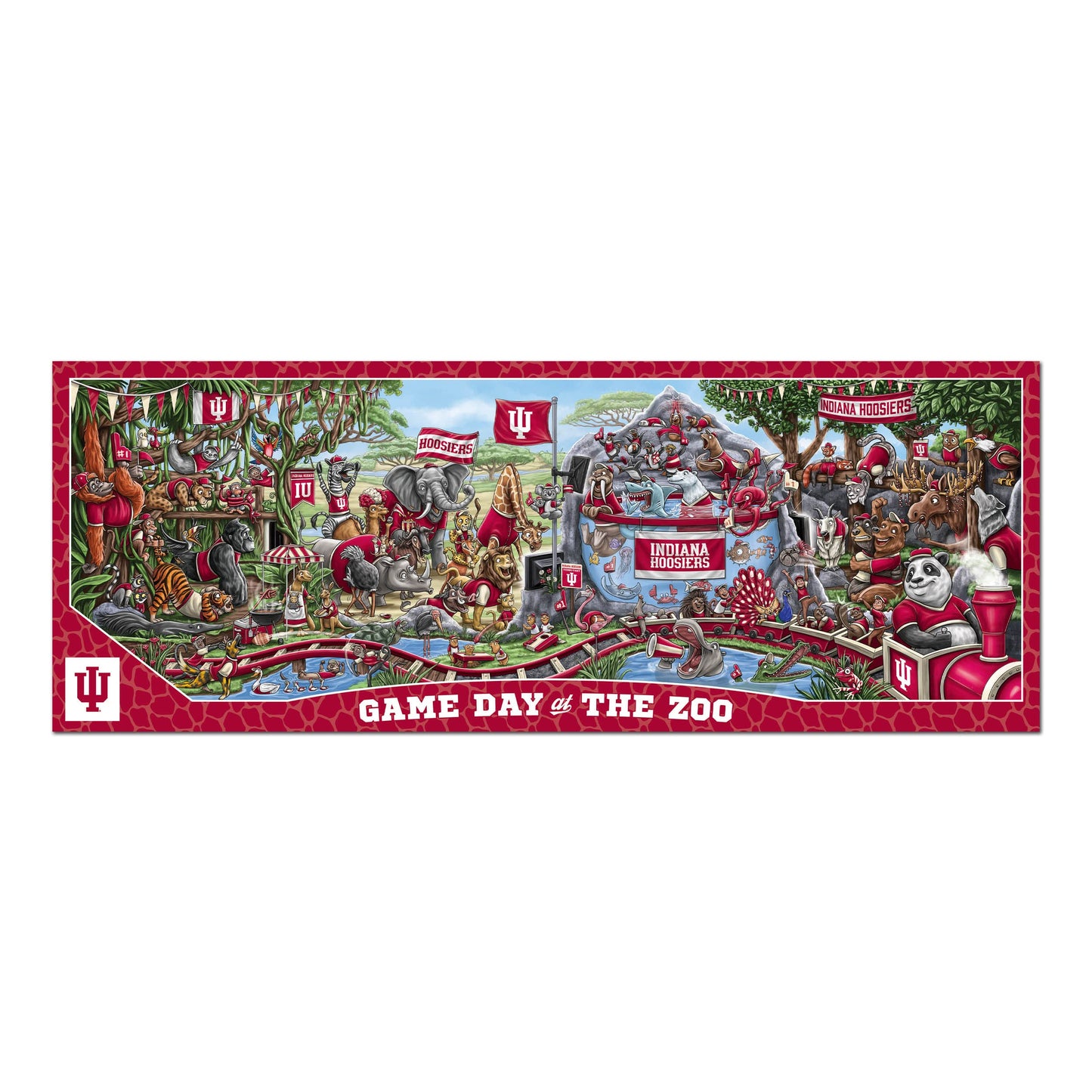 YouTheFan NCAA Indiana Hoosiers Game Day at The Zoo 500pc Puzzle