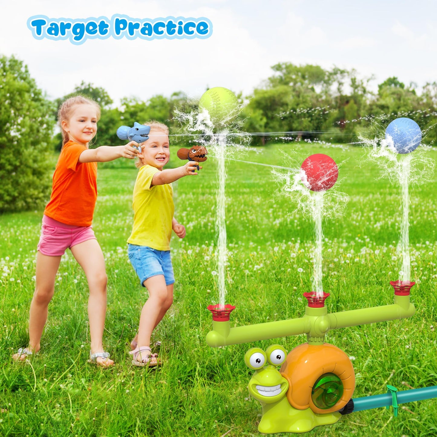 Water Sprinkler Toy for Kids Outdoor Water Toys for Yard Summer Lawn Pool Party Fun for Boys and Girls Water Toys for Kids Aged
