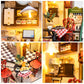 Foyucool DIY Miniature House Kits, Tiny Room Crafts to Assemble, Dollhouse Set for Adults to Building, Unique Birthday for Famil