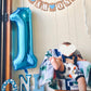 Paticool 40 Inch Blue Number Balloon 5, Large Number Foil Balloons Mylar For Girl Boy Birthday Party Celebration Decorations Sup
