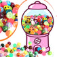 Pllieay 50 Pieces Colorful Bouncy Balls Bulk, Mixed Pattern Bouncy Balls For Kids Party Favors, Prizes, Birthdays Gift